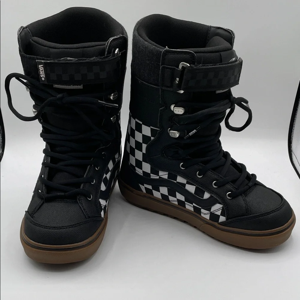 Vans Hi-Standard LL DX Men’s 8.5 Black White Checkerboard Lace Snowboard Boots
